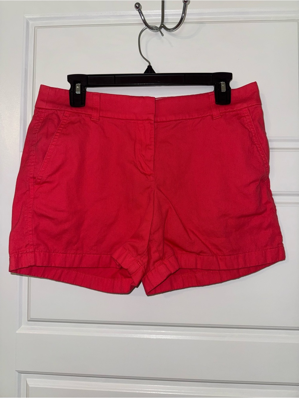 J. Crew Women's Bright Pink Casual Cotton Shorts